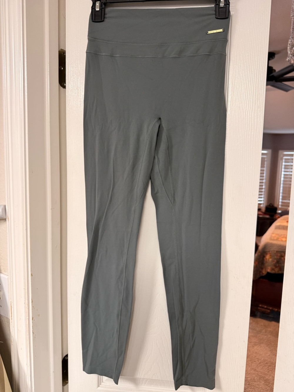 Whitney Simmons Women's High-Waist Active Leggings in Sage Green